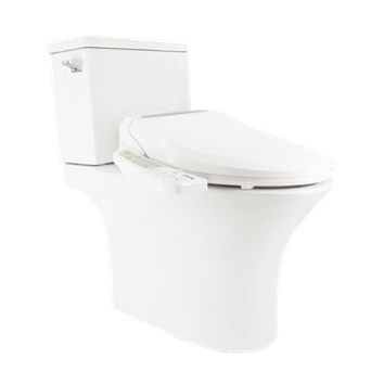 Комплект (Напольный сифонный унитаз World Bath с горизонтальным выпуском WB-320 + Крышка-биде Senspa JK-750 WL)