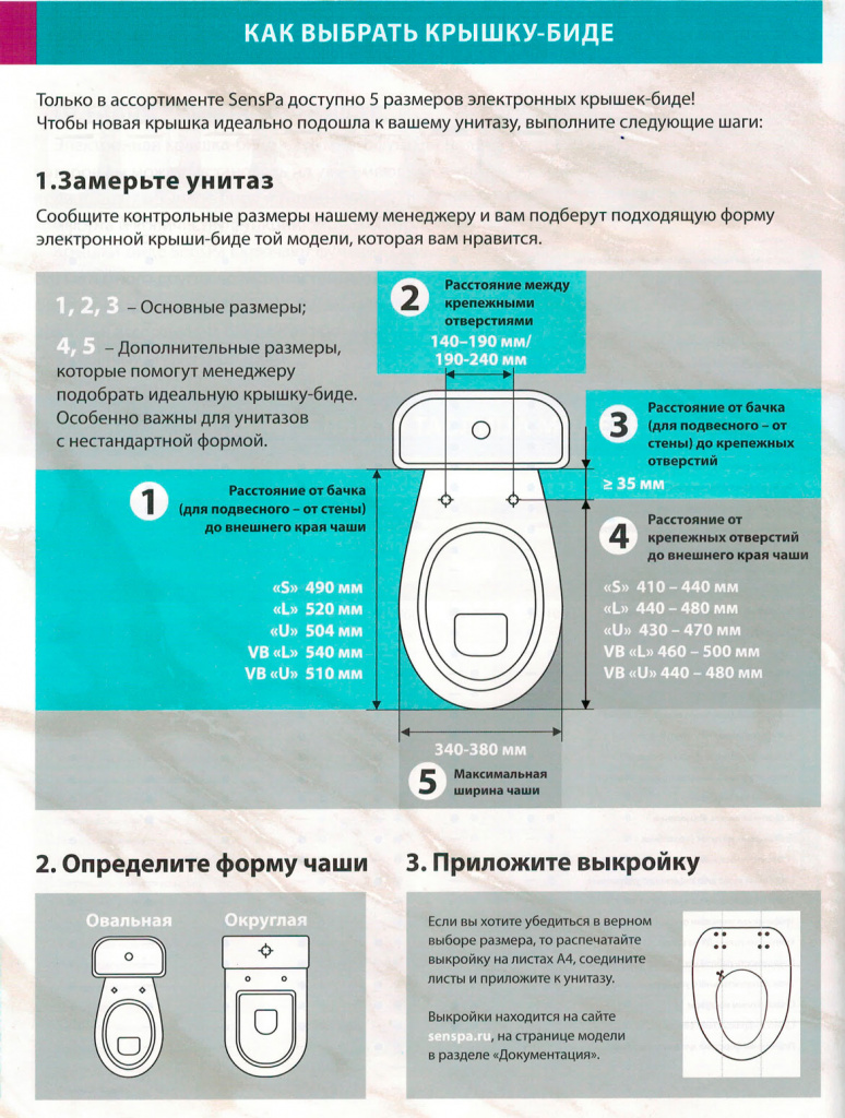 как выбрать крышку-биде для унитаза